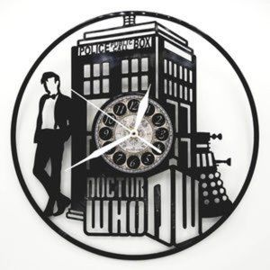 Doctor WHO vinyl record clock